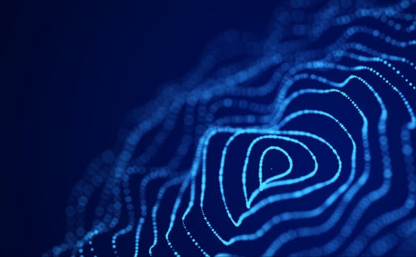 digital waves abstract